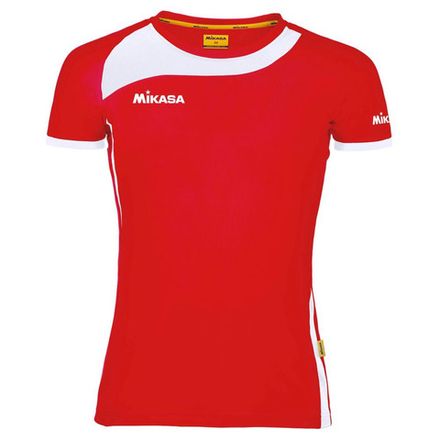 Футболка игровая жен. MIKASA MT289-01-2XL, р.2XL, 90% полиэстер, 10% эластан, красный