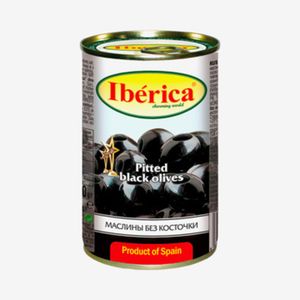 Маслины Iberica черные без косточек 370 мл