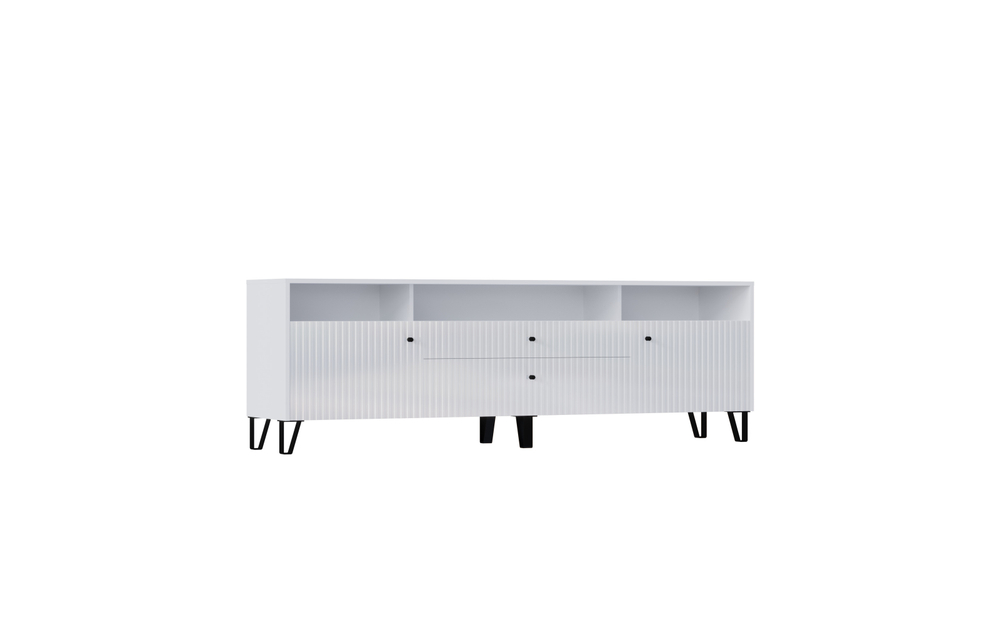 Тумба ТВ Оливия, Белый, Белый Глянец