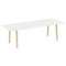 Onix Wood Direct Стол переговорный OW.PRG-25 Белый Бриллиант/Дуб Светлый/Металл Белый 2580*980*750