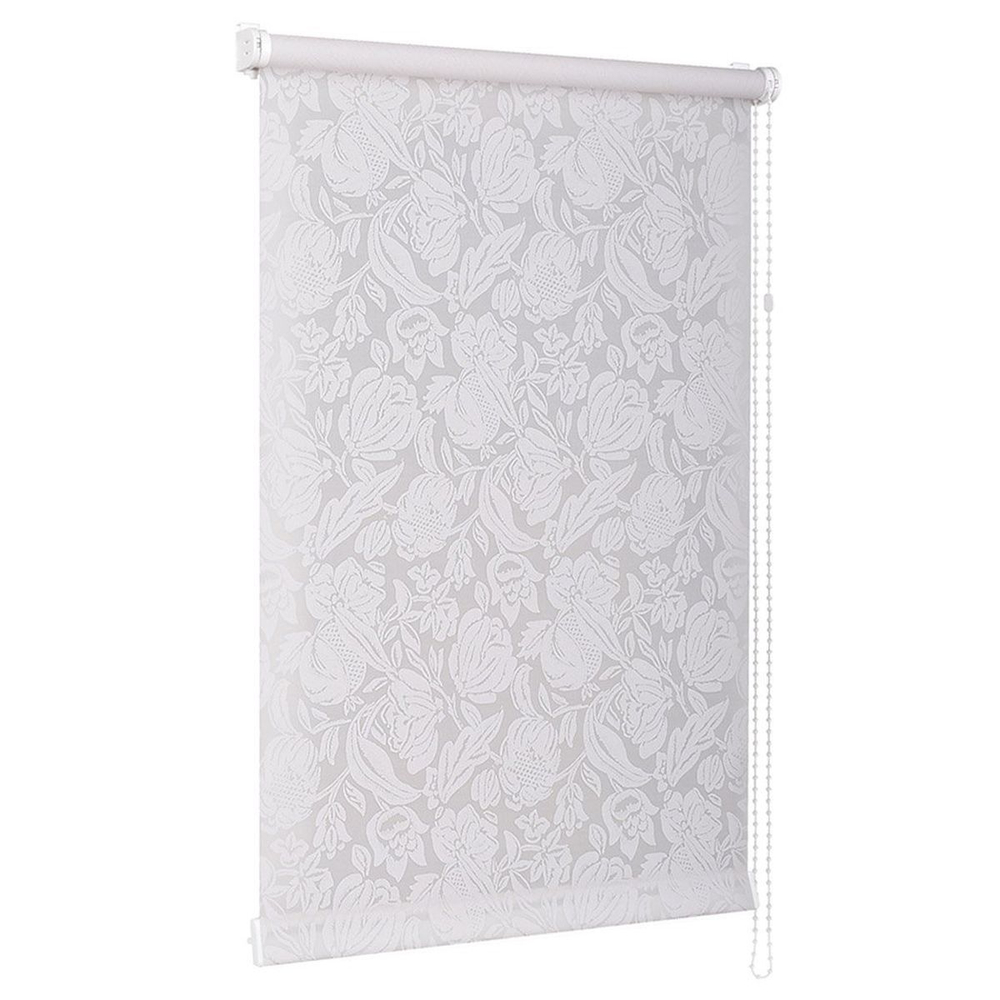 Рулонная штора Роза, 170х81 см, шир.крепл. 85 см, бел, СРШ-01М-276