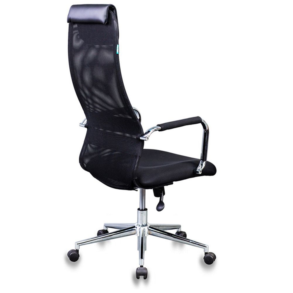 Кресло руководителя Бюрократ KB-9N/BLACK, СН, TW-01/TW-11 ткань черная/сетка черная