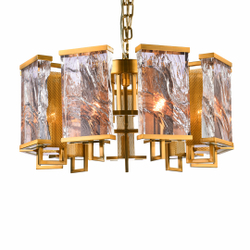 Люстра Cloyd MINERAL C9 / Ø65 см - хрусталь - латунь (арт.10285)
