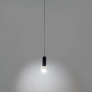 Светильник подвесной fungus, D15х25 см, белый/черный