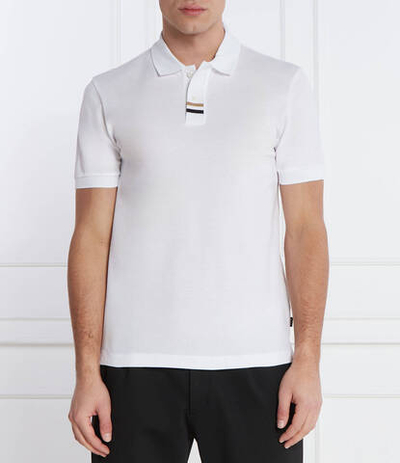 Поло Parlay BOSS BLACK - белый(50505776)