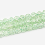 Сахарный кварц (имитация), оттенок "Зеленый", бусины в форме шара