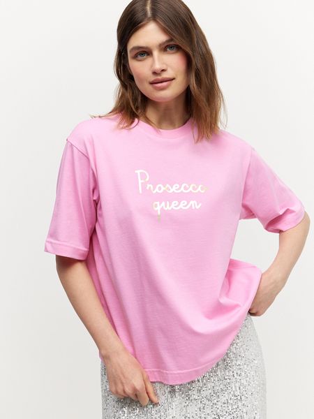 Объемная футболка «prosecco queen»