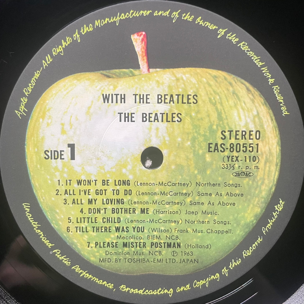 The Beatles ‎– With The Beatles (Япония 1976г.)