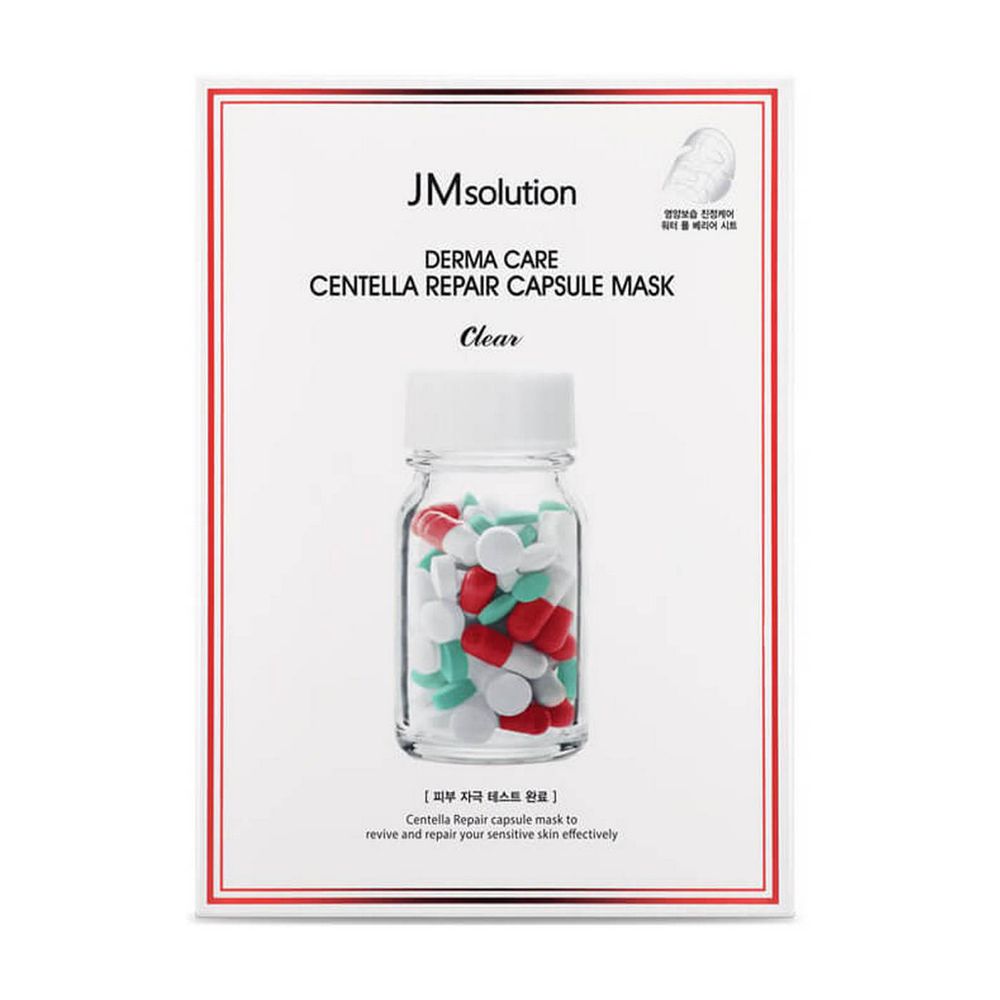 JMsolution Derma Care Centella Repair Capsule Mask успокаивающая целлюлозная маска с центеллой азиатской