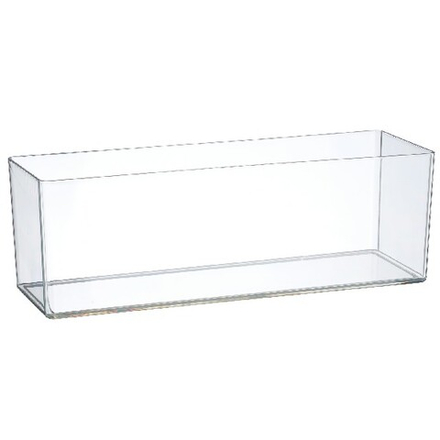 Кашпо "Classic square" (пластик) 30x10xH10см (Прозрачный)