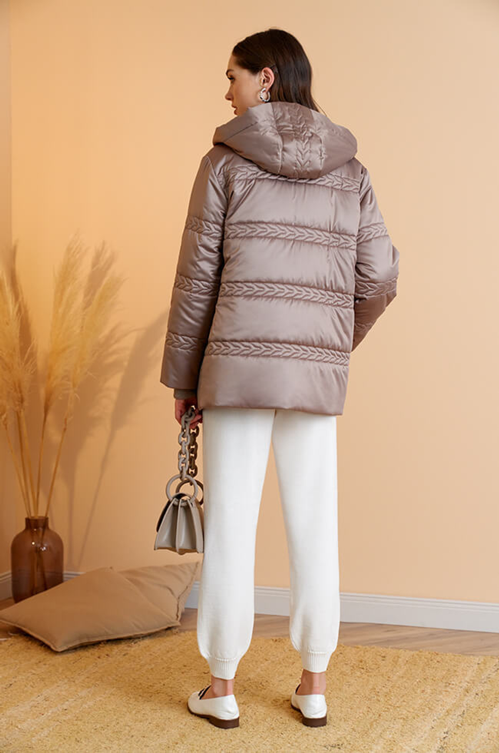 0084 Куртка женская (кофейный)