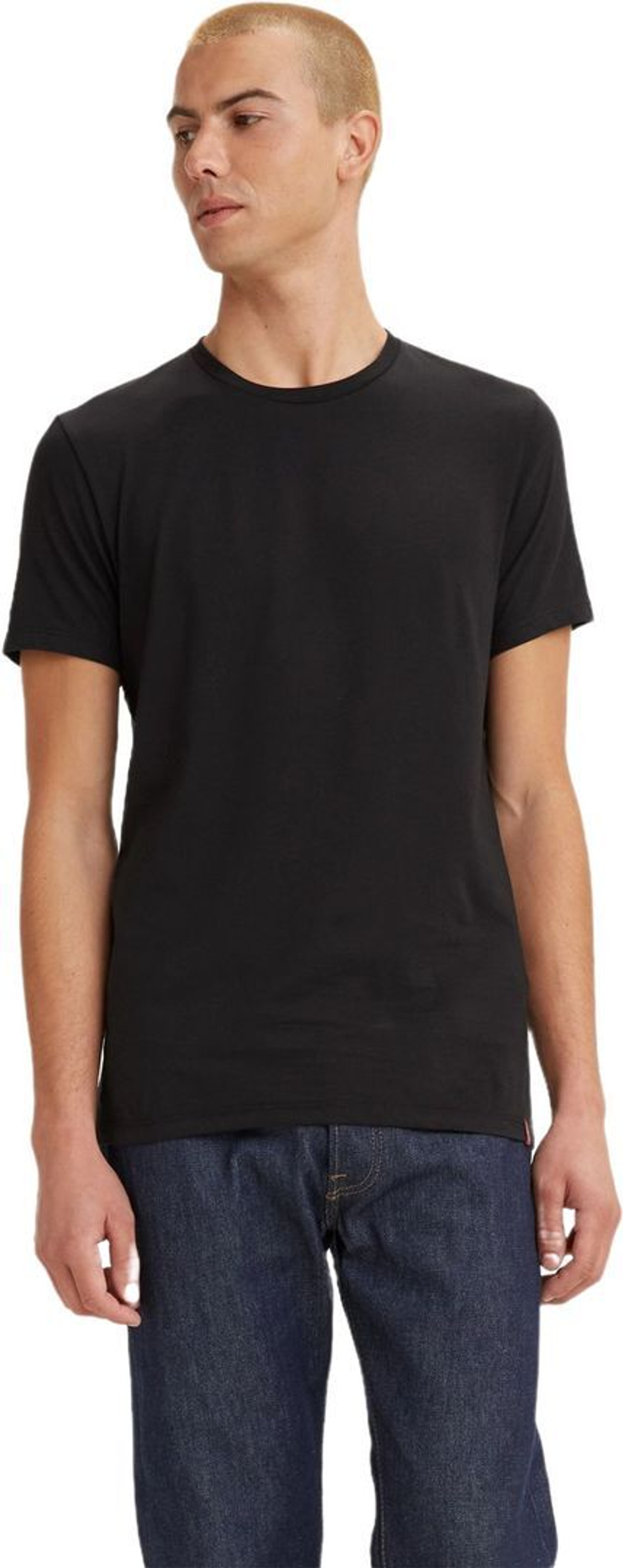 Футболка Levis Levi's Original SLIM 2PK CREWNECK 1 TWOPACK TEE BLACK