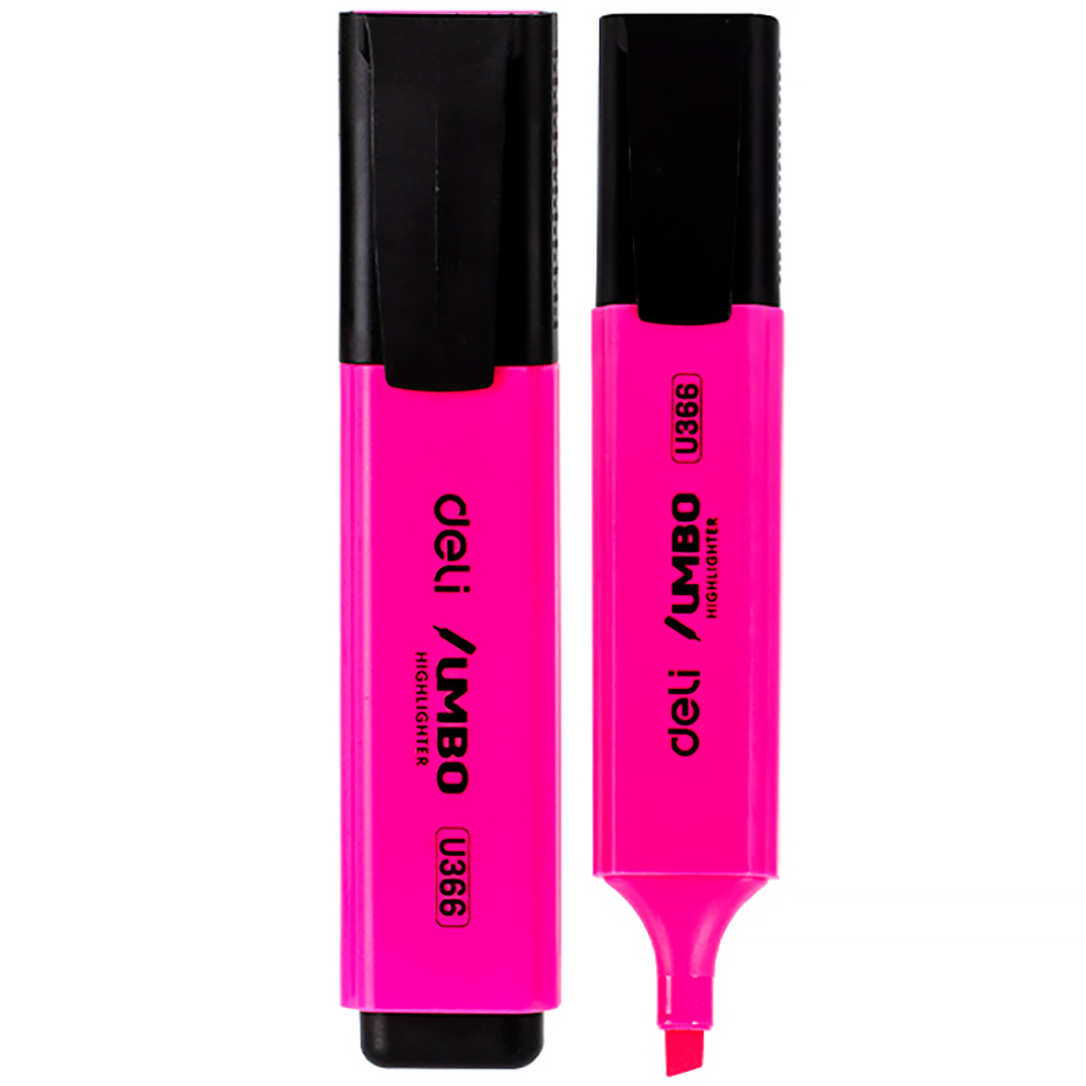 Текстовыделитель DELI "U366" 1-5 мм, розовый