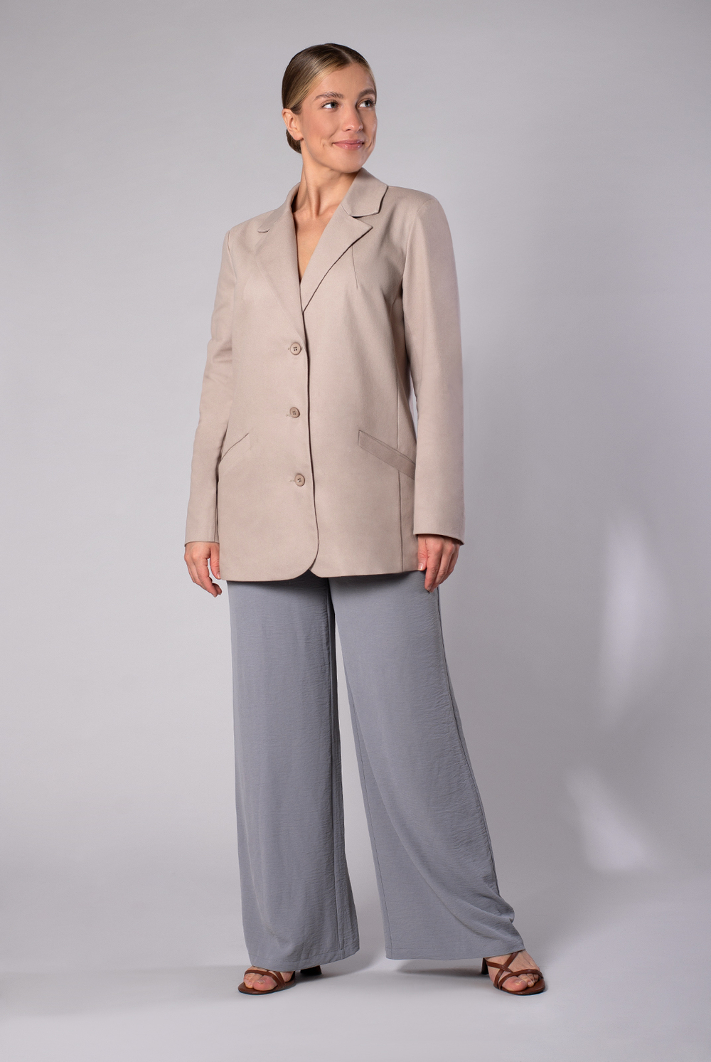 Жакет женский 3972зп, бежевый #429Беб043972зп