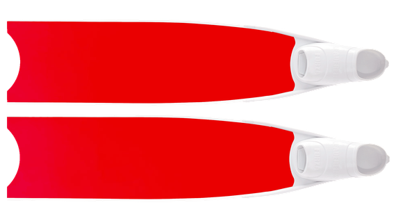 Лопасти Leaderfins Neon Red Ice (стеклотекстолит) красные, с красной отбортовкой, без наклейки, 20°