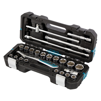 Набор инструментов, 1/2", CrV, 120 зубьев, 24 предмета Gross