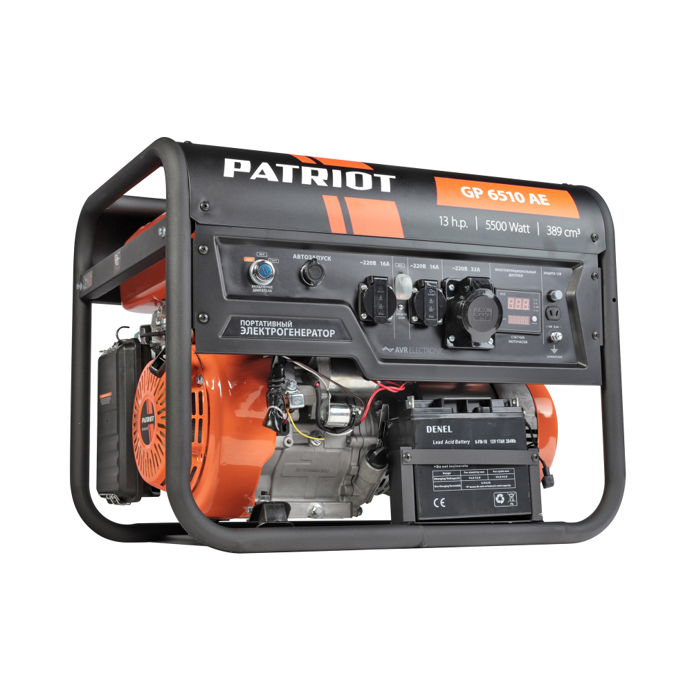 Бензиновый генератор (5.5 кВт) PATRIOT GP 6510 AE