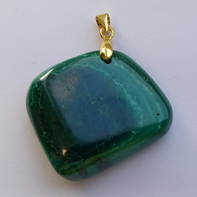 Кулон брелок малахит большой