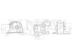 Опора двигателя передняя UNIO RMP-15053