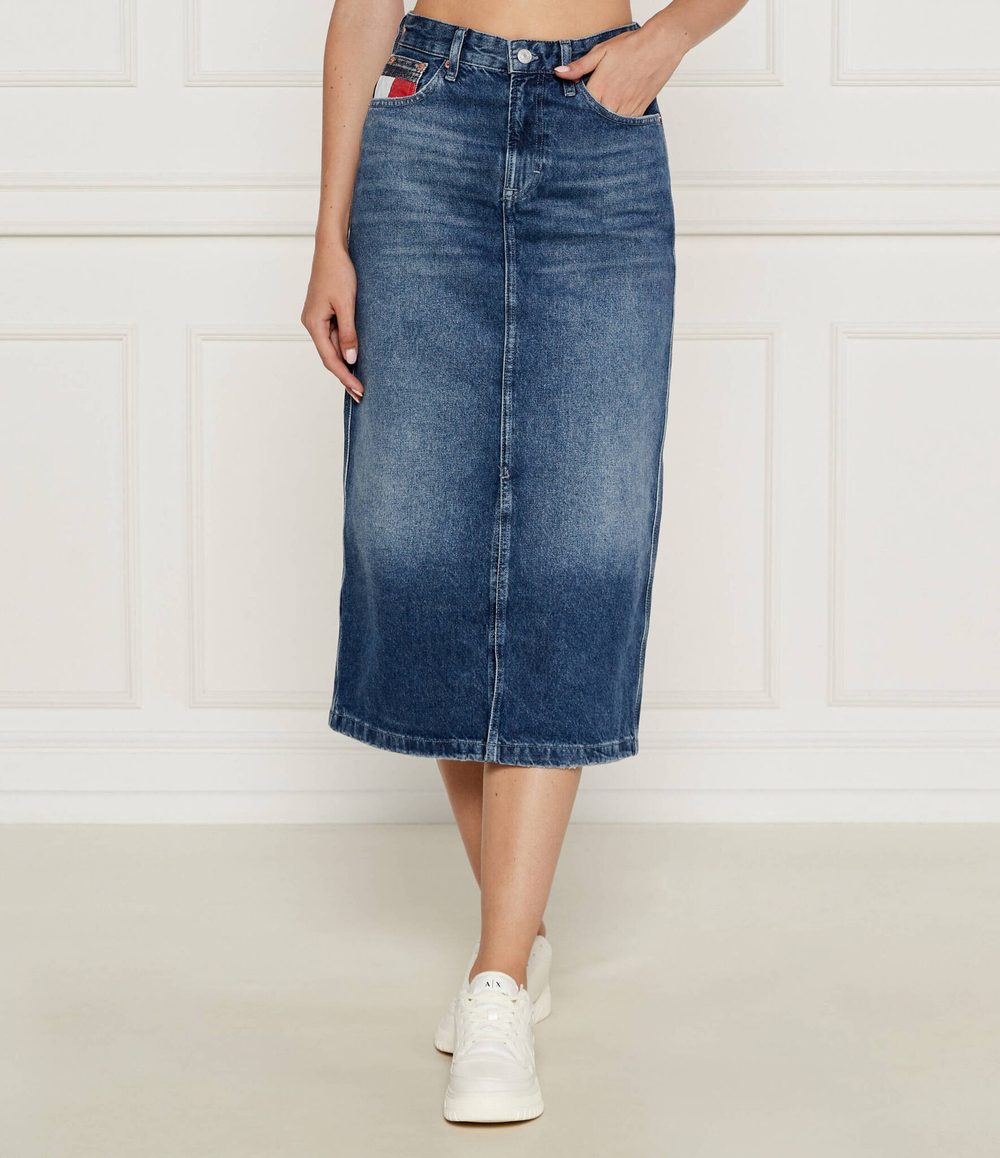 Джинсовая юбка CLAIRE Tommy Jeans - голубой(DW0DW19646)