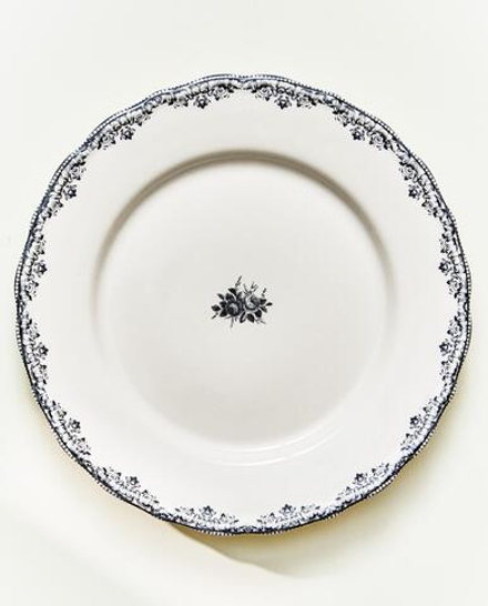 Zara Home тарелка обеденная из фаянса, цвет синий, 27 см