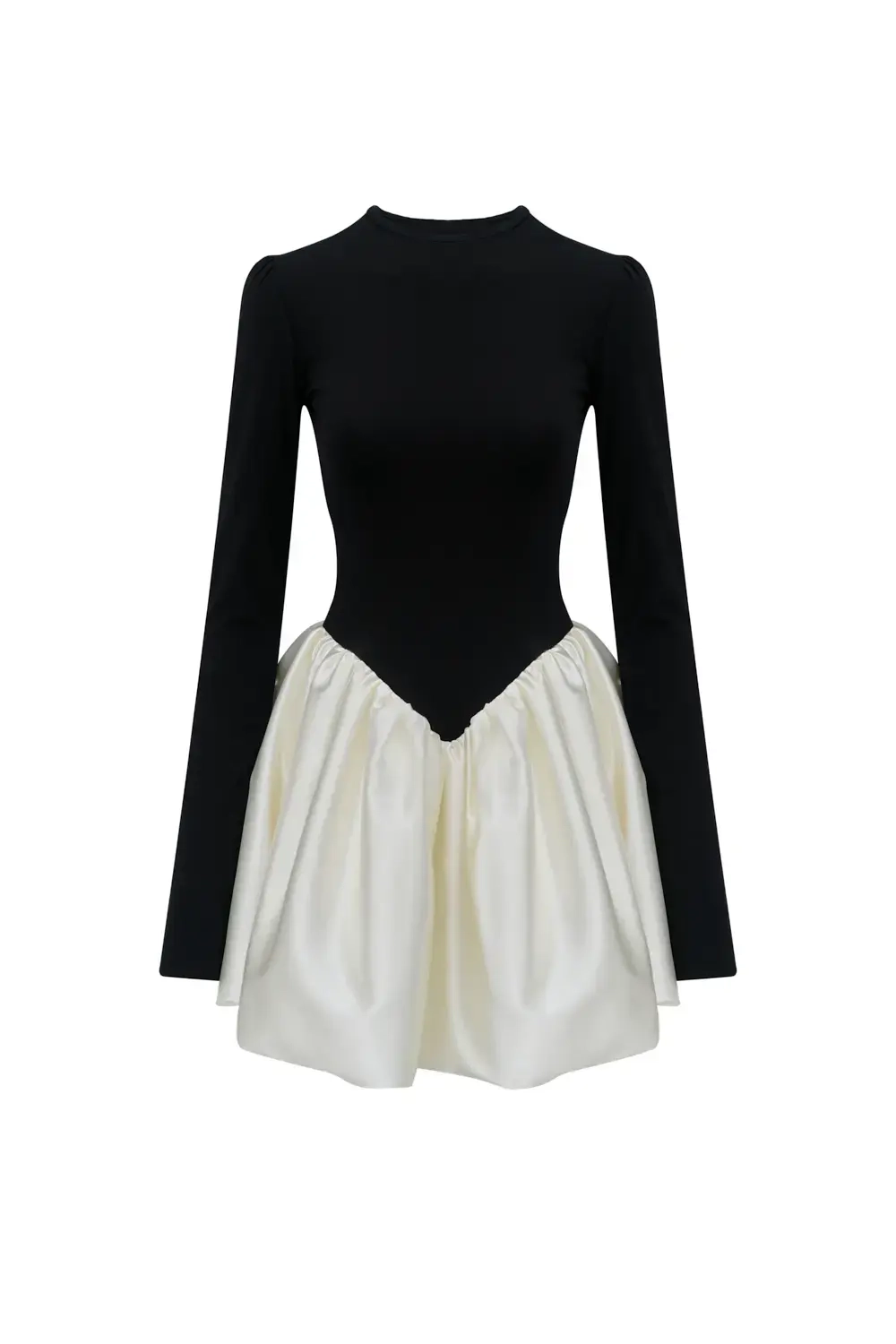 Платье-русалка с юбкой из тафты