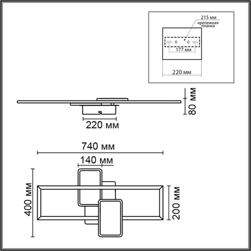 Потолочный светодиодный светильник Lumion GOLDY 6575/80CL