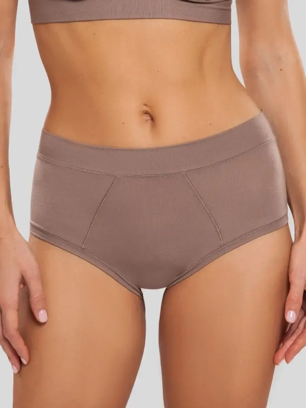 Трусы шортики высокие бамбук