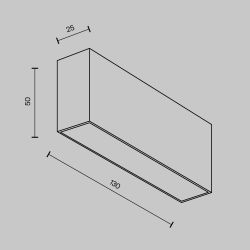 Светильник поолочный светодиодный Maytoni   C068CL-12W3-6K-W