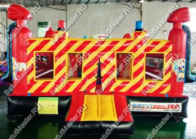 Надувной батут "Пожарная площадка" 6 4 2.8 м