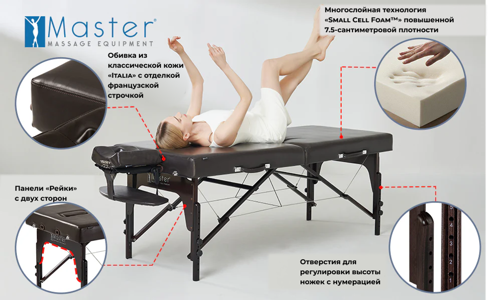 Массажный стол Master SUPREME складной