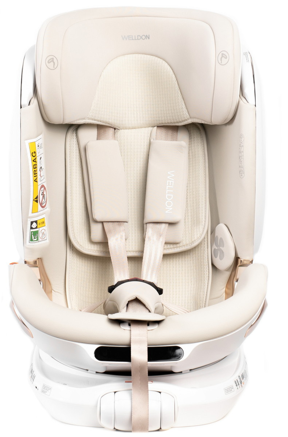 Автокресло Welldon Smarturn Air i-Size Ivory молочный
