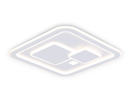 Настенно-потолочный светодиодный светильник с пультом FA7712 WH белый 3000K-6400K 99W 480*480*60 (ПДУ РАДИО 2.4G)