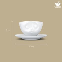 Чайная пара Kissing, 200 мл, белая