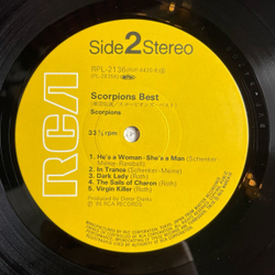 Винтажная виниловая пластинка LP Best Of Scorpions (Japan 1985) (No Obi) Virgin Killer