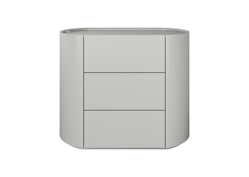 Комод Lagom 3 ящика ширина 90 см (серо-бежевый)