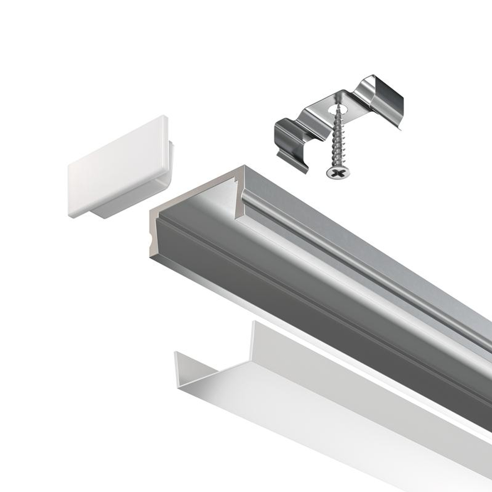 Профиль накладной 15х6 алюм. Maytoni ALM001S-2M