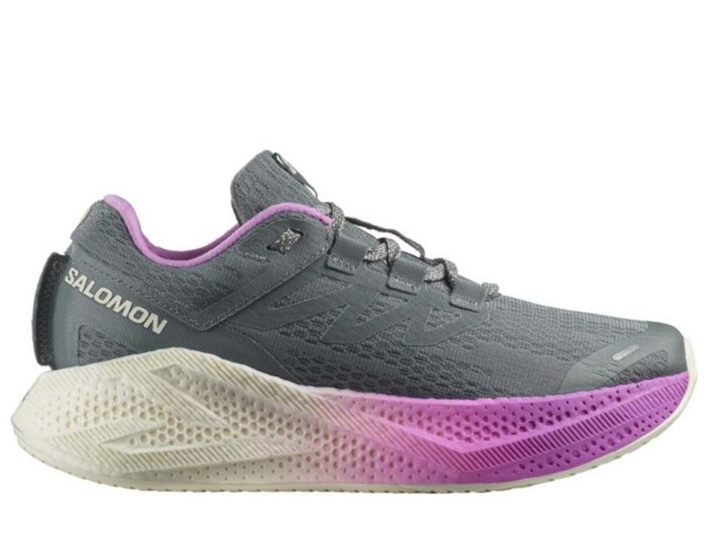 Кроссовки для бега женские Salomon Aero Glide 3 Серо-Фиолетовые