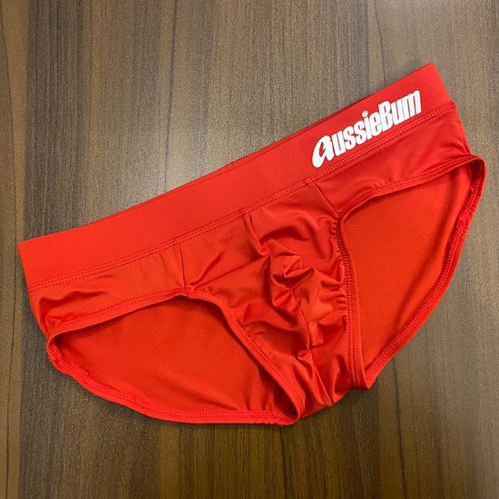 Мужские трусы брифы красные Aussiebum