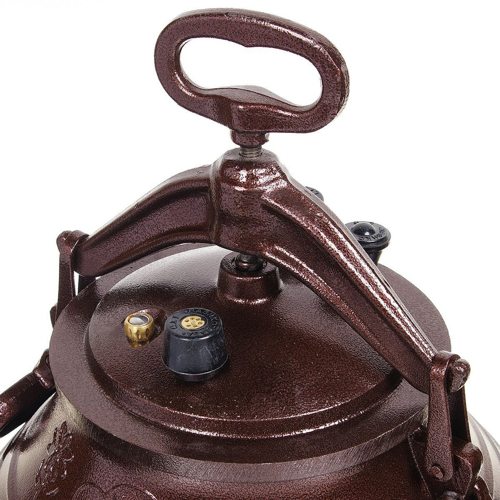 Казан афганский алюминий, 20 л, с крыш, с ручками, двухцветный, adr20