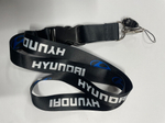 Hyundai (черный) / Брелок, шнурок для ключей на шею Hyundai (Хендэ), ланъярд, крафт, черный (1 шт)