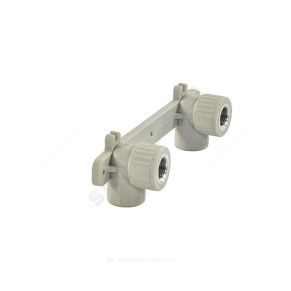 Планка монтажная PP-R серая Дн 20х1/2" ВР под смеситель VALFEX 10124020Г