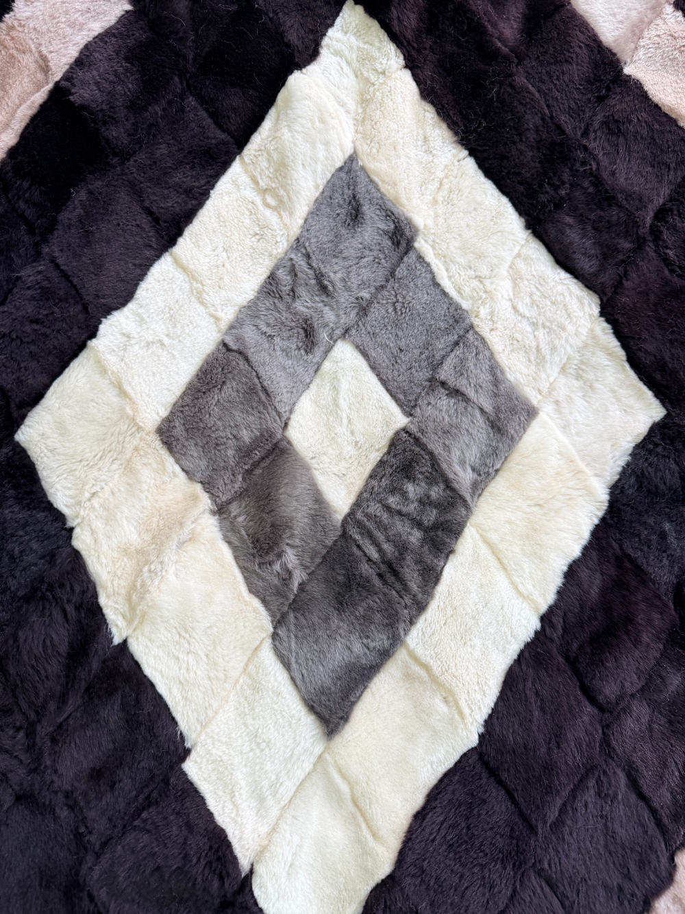 Покрывало меховое ковер из шкуры овчины