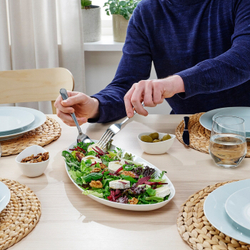 IKEA FRÖJDEFULL  (ИКЕА ФРÖЙДЕФУЛЛ)  -  Блюдо, белое, 40x19 см