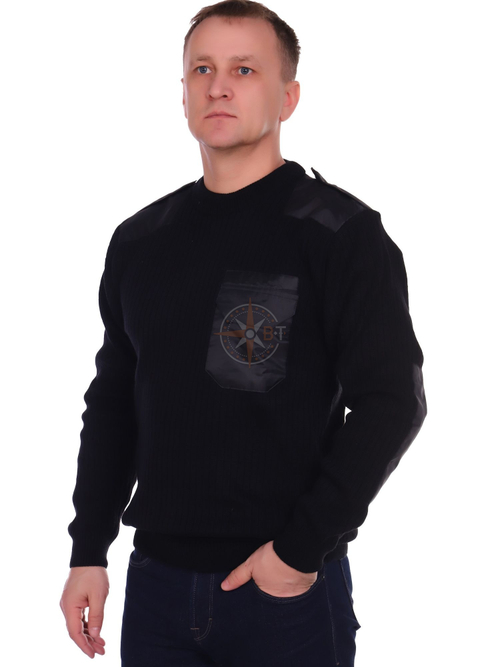 СВИТЕР МУЖСКОЙ ЧЕРНЫЙ