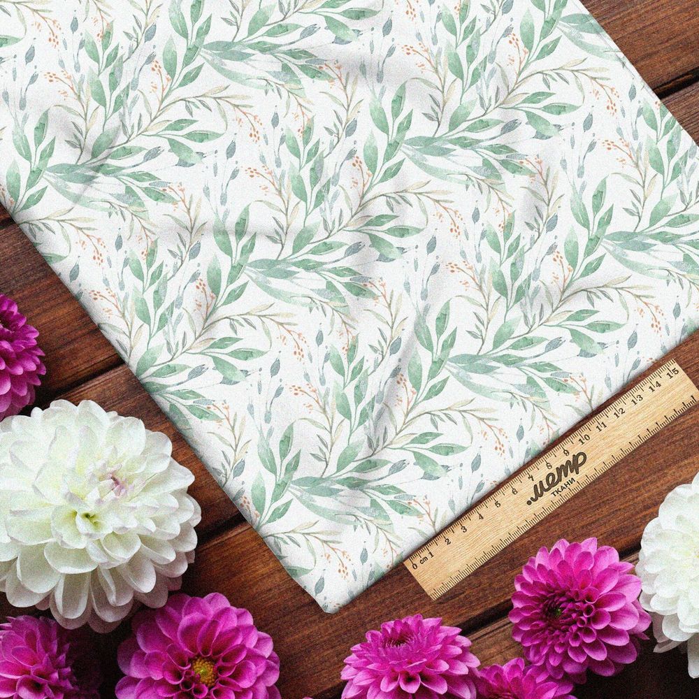 Ткань сатин волшебная летняя Ткань сатин