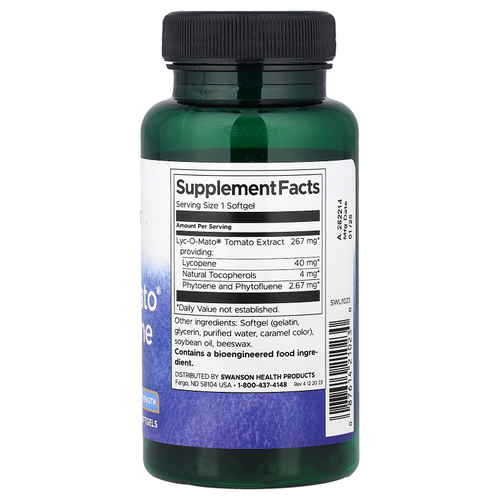 Swanson Vitamins, ликопин Lyc-O-Mato®, 60 капсул