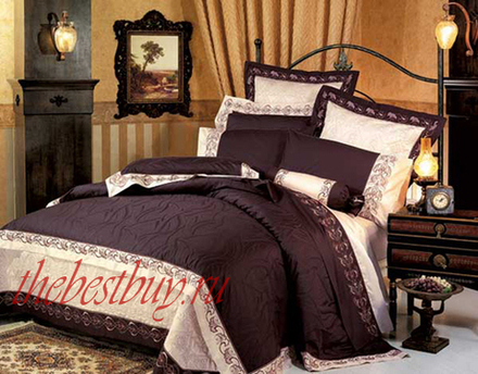 Комплект постельного белья  ANABELLA  жаккард, 100% хлопок (арт. 233-4 ) - евро