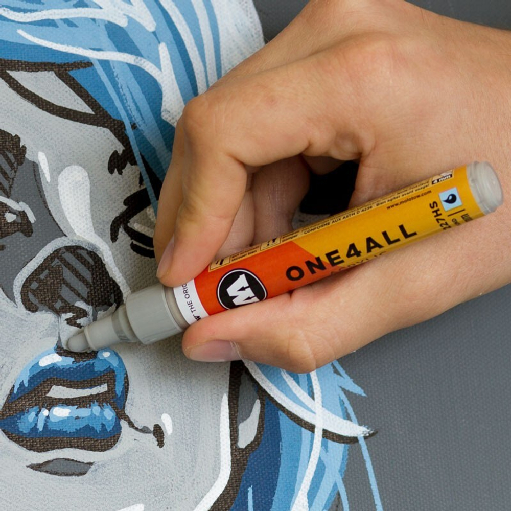 Набор маркеров в Тубусе MOLOTOW ONE4ALL 12*227HS  Pastel set (4мм)