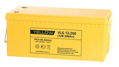 Аккумуляторы YELLOW VLG 12-200 - изображение 1 Аккумуляторы YELLOW VLG 12-200 - фото 1
